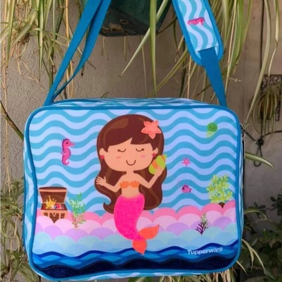 Tupperware Beautiful Mermaid Design Lunch Bag Tote Lonchera Sirena - Picture 1 of 1